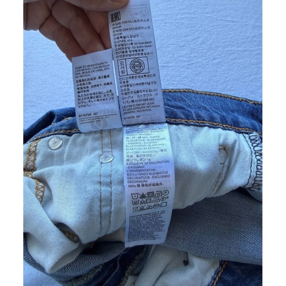 Levi's 559 Jeans Men 32X30 Blue Demin Relaxed‎ Fit Straight Leg Cowboy - Picture 11 of 15